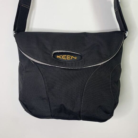 Keen Hybrid Transport Shoulder Messenger Bag Black  Crossbody Laptop Work Bag - Picture 2 of 10